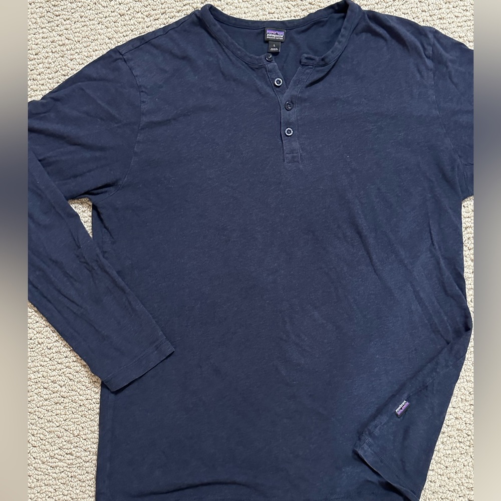 Patagonia, long sleeve, soft cotton T-shirt, Large